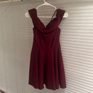 Red formal dress
